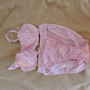 Pink Victoria's secret bra and French cut undie set.  Never worn